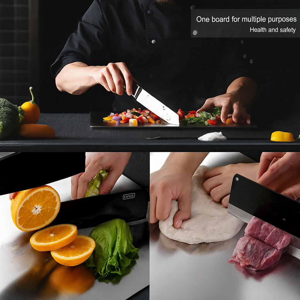 Titanium Steel Chopping Board – Hygienic, Durable & Scratch-Resistant