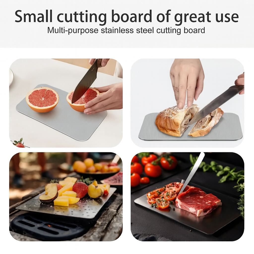 Titanium Steel Chopping Board – Hygienic, Durable & Scratch-Resistant