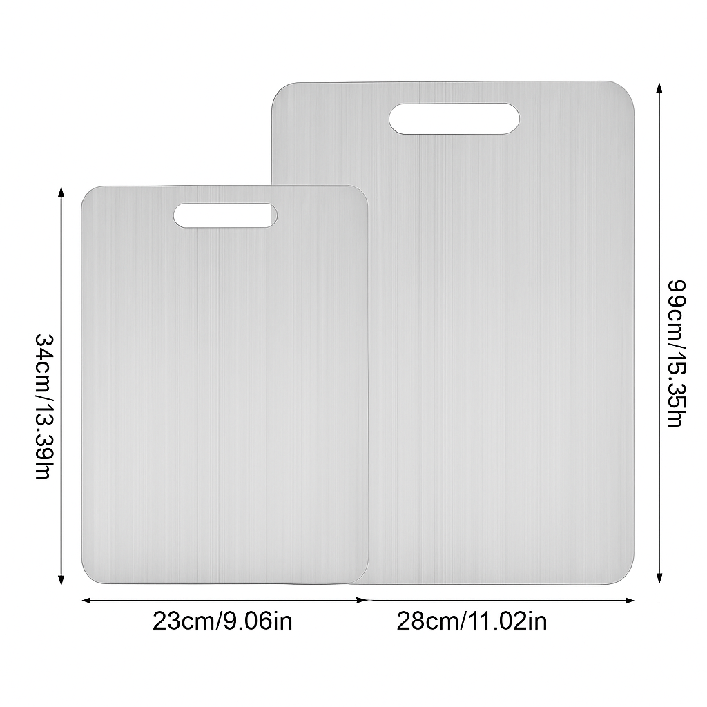 Titanium Steel Chopping Board – Hygienic, Durable & Scratch-Resistant