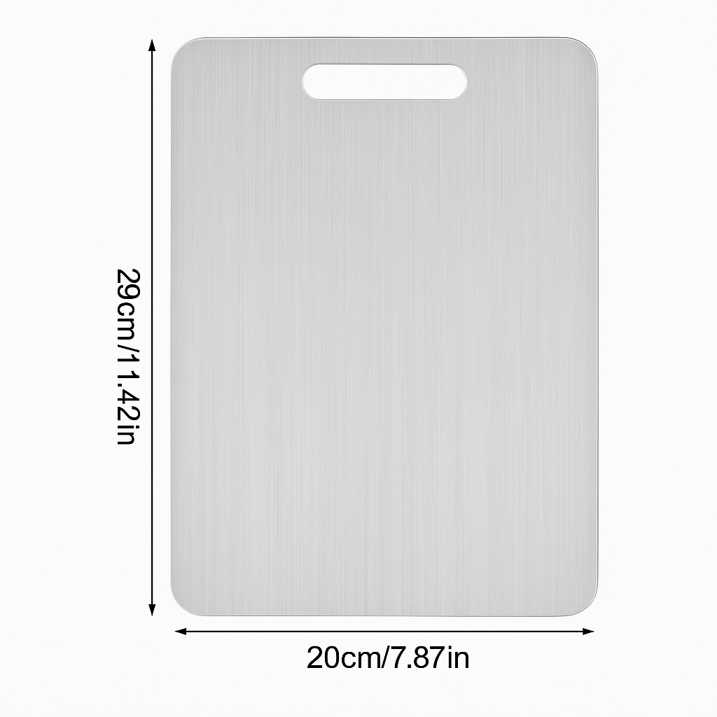Titanium Steel Chopping Board – Hygienic, Durable & Scratch-Resistant