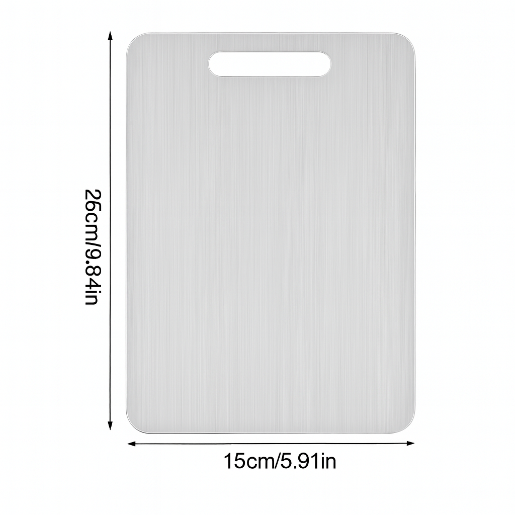 Titanium Steel Chopping Board – Hygienic, Durable & Scratch-Resistant