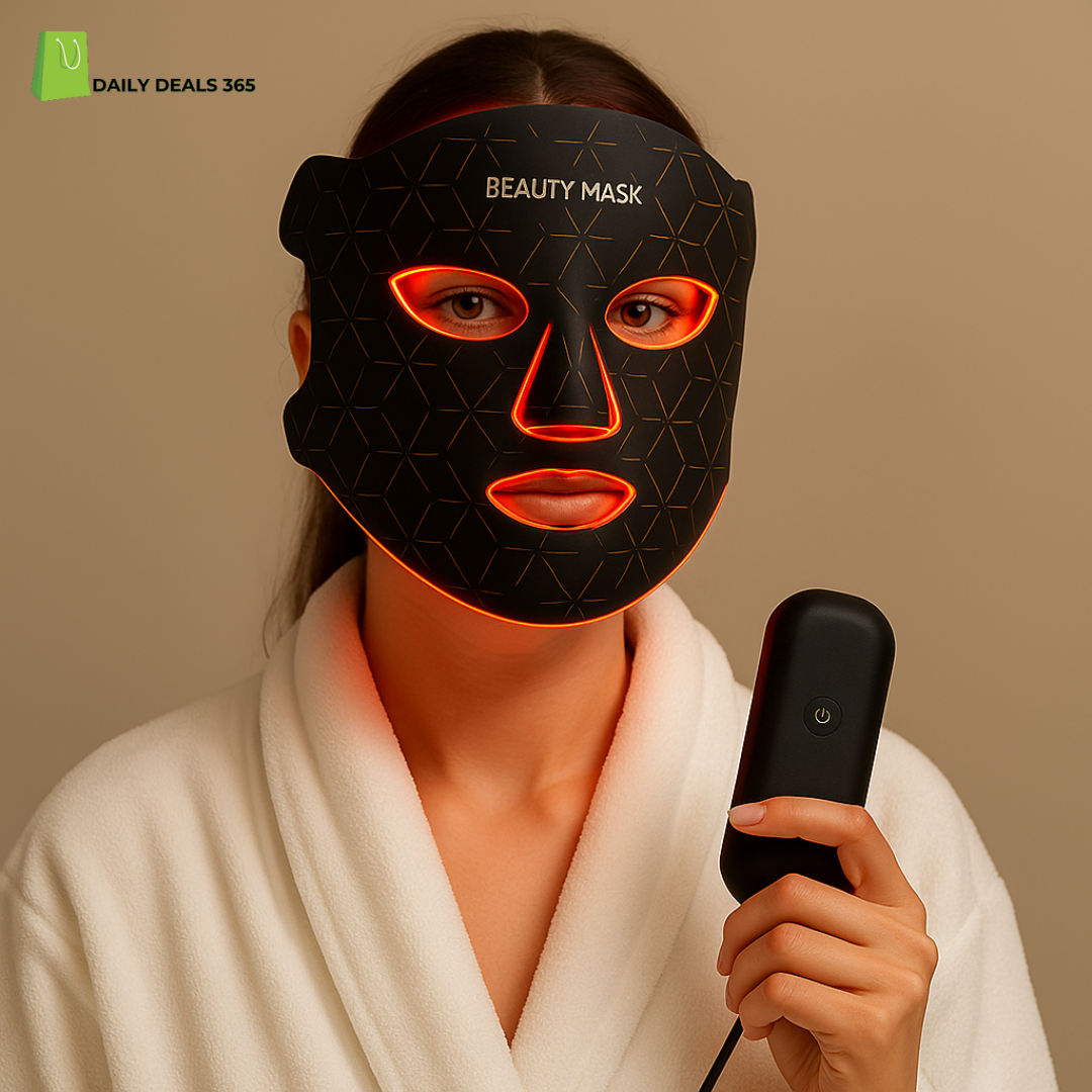 Red Light Therapy Mask For Wrinkles, Acne & Skin Rejuvenation