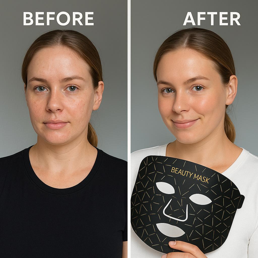 Red Light Therapy Mask For Wrinkles, Acne & Skin Rejuvenation