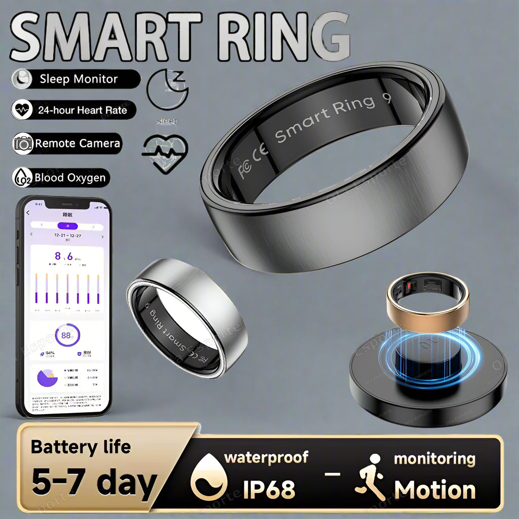 Smart Fitness Ring - 24/7 Health Activity Tracker